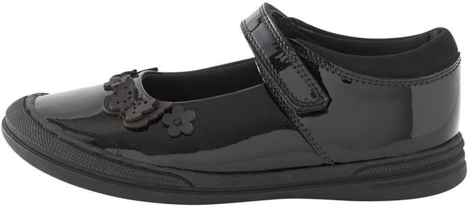 Next - Meisjes - Junior leren Mary Jane-schoenen voor school - Zwart