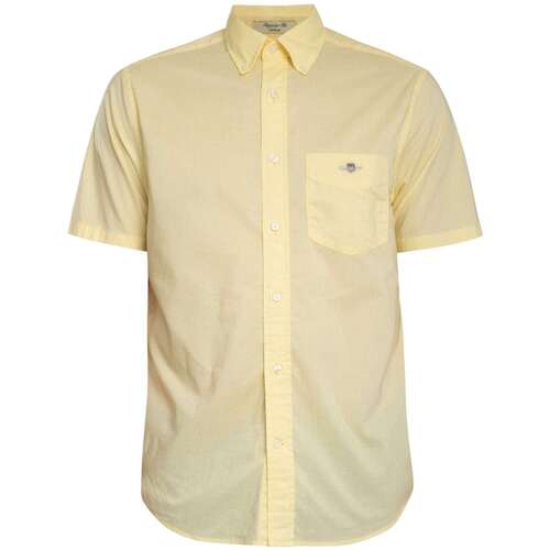 Overhemd Korte Mouw Gant Regular Classic Poplin overhemd met korte mouwen
