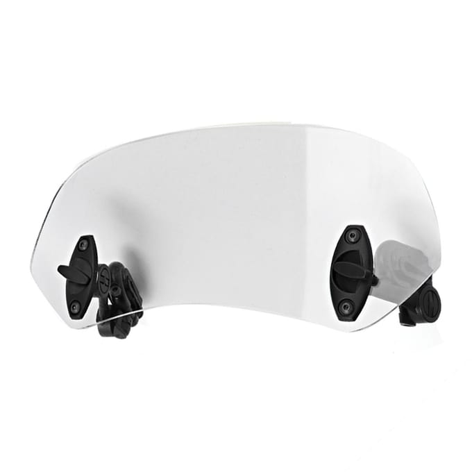Universele Motorfiets Verstelbare Clip-On Windscherm Windgeleider Windscherm Accessoires wit