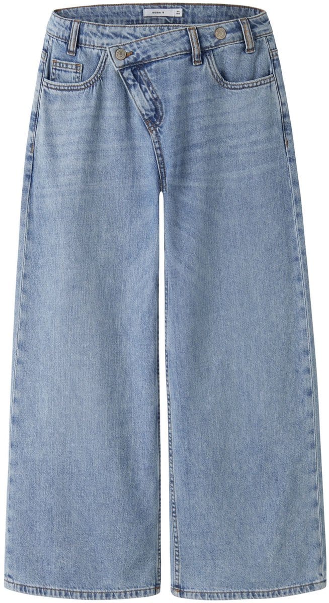 Name It - Broek - NKFBELLA - X-wide fit - Medium Blue Denim - Maat 152