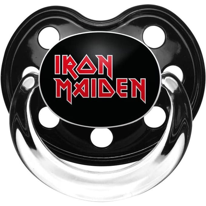 Iron Maiden Iron Maiden Logo Unisex Speen - zwart/rood - 6-18 Mon.