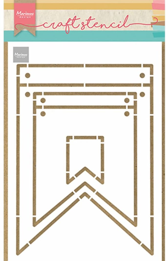Marianne Design Craft stencil Banners