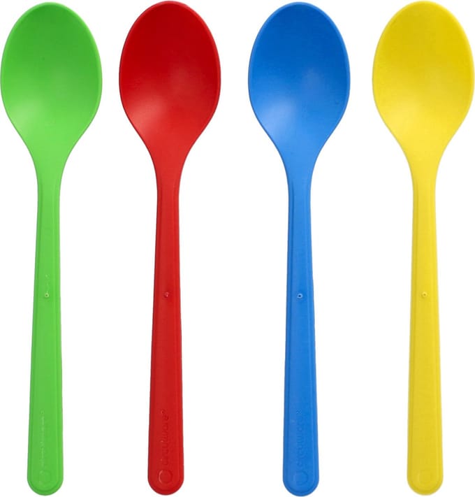 IJslepels herbruikbaar "Circulware", PP 13 cm verschillende kleuren 50 stuks