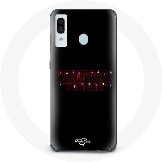 Coque - Stranger Things - Samsung Galaxy A20e - Souple - Noir - Joyeux Noël