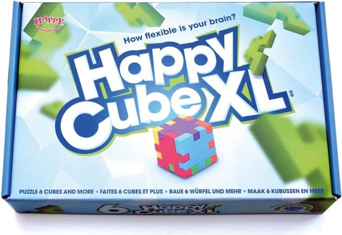 XL Geschenkdoos met 6 3D Puzzel Dobbelstenen - Gemiddelde Moeilijkheidsgraad