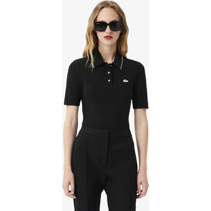 Lacoste Short Sleeve Polo Black Größe: 40 | Poloshirts Outlet | Damen | Schwarz