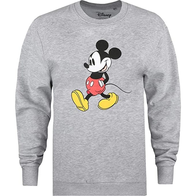 Disney Dames/Dames Strides Mickey Mouse Gewassen Sweatshirt (Grijs)