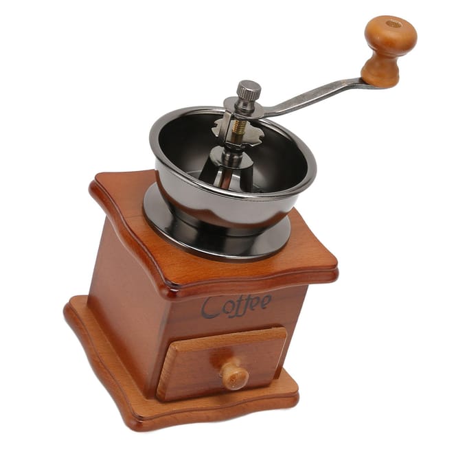 Handmatige Koffiebonenmaler Vintage Stijl Handmatige Koffiemolen Grinder voor Thuis Koffiebar Melkthee gray