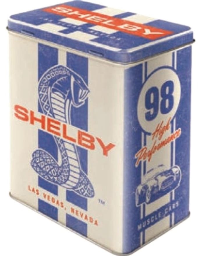 Bewaarblik Tin Box L – Shelby – Cobra Snake 98
