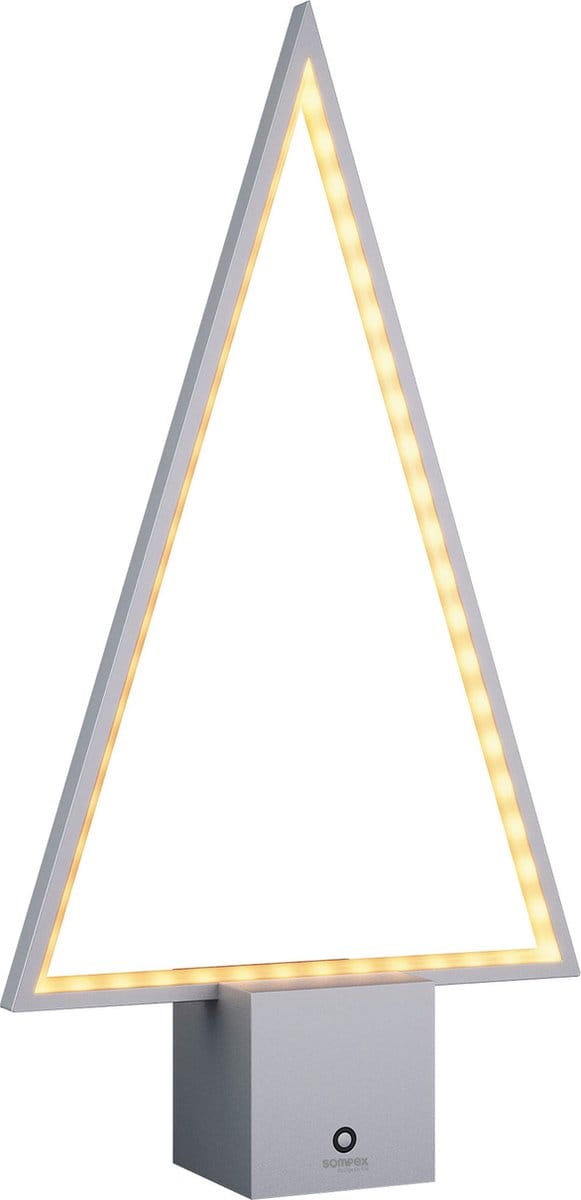 Sompex oplaadbare tafellamp PINE 2.0 - zilver