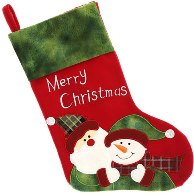 Unique Living - Kerstsok Gloria - 42x25cm - Multikleur