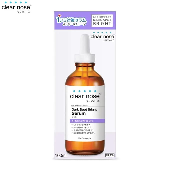Sérum lumineux anti-taches Clear Nose, sérum concentré, technologie RBA, 100 ml. 100 ml. white