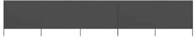 Vouwbaar Windscherm 5-panelen 600x160 cm - Antraciet