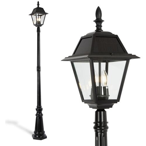 KS Verlichting Vincenza Solar Lantaarn Zwart