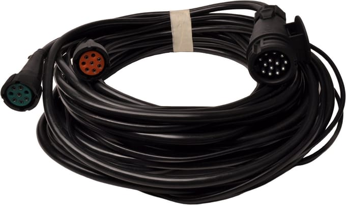 Aspöck hoofdkabel - 8 meter - 13 polig - 2x 8 polige connector - inclusief aftakkingen