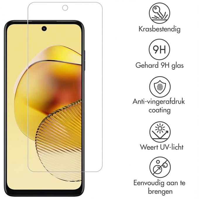 Selencia Screen Protector - Geschikt voor Motorola Moto G73 - Gehard Glas Screenprotector