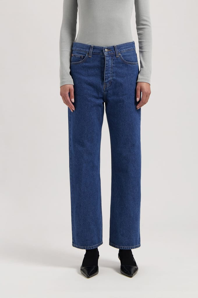 Mud Jeans Emma Low Loose - Medium Stone Medium Stone Größe: W33L30 | Straight Jeans Outlet | Damen