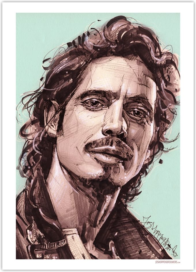Chris Cornell poster 50x70 cm