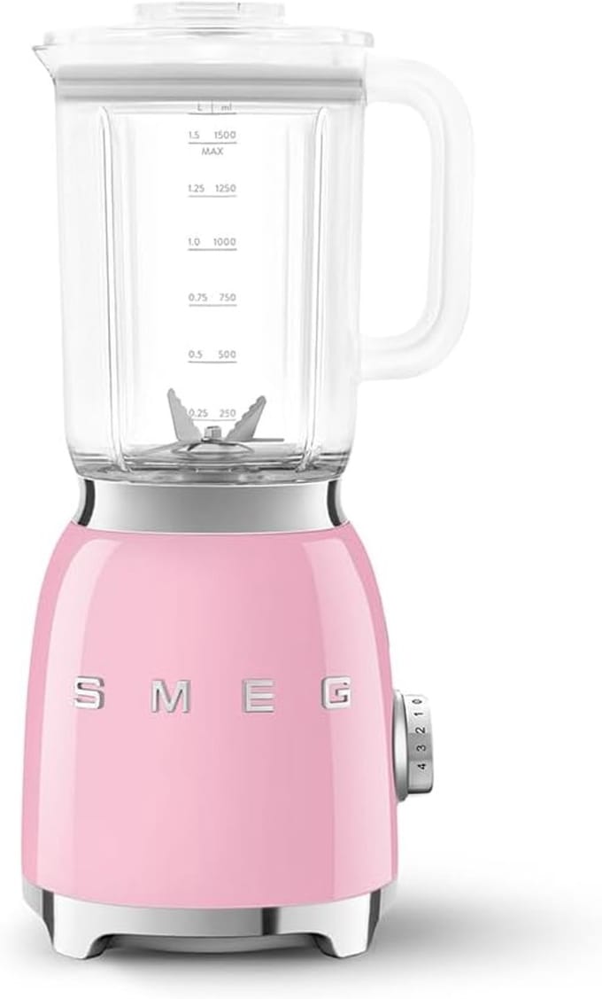 Keuken Mixer - Smoothie Maker - Vruchtensappen Maken - 4 Programma's - 1.5 Liter Kan - Pastel Rose