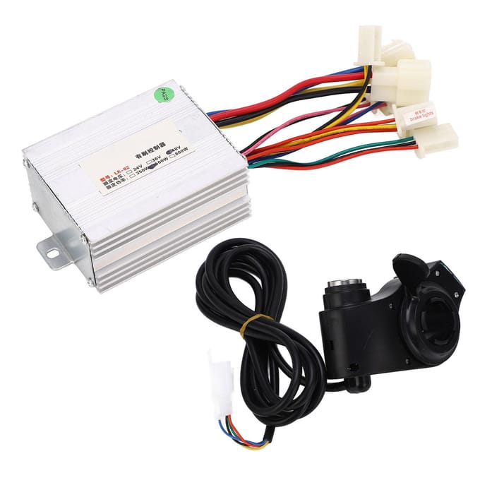 Elektrische Fiets Motor Controller Kit 350W Warmteafvoer Vermogensweergave Conversie Controller Kit white