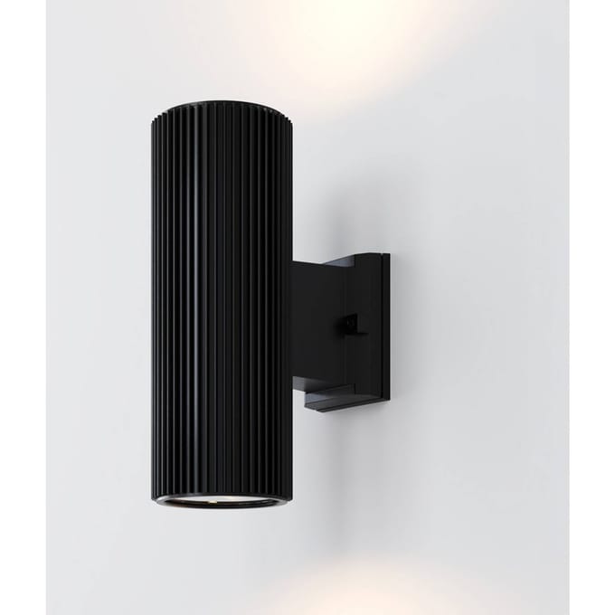 Maytoni Rando buitenwandlamp, 2-lamps, zwart