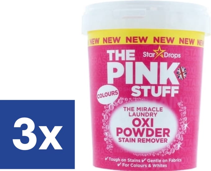 The Pink Stuff Vlekverwijderaar Poeder - 3 x 1 kg