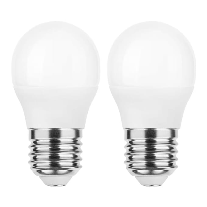 Modee E27 LED Filament Lamp 4.9W - 470lm - 2700K - Extra Warm Wit - LED Kogellamp G45 - Vervangt 40W Gloeilamp - 2 stuks