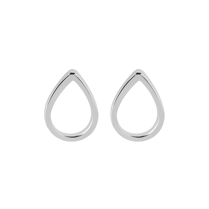 Zilver Druppel Oorknopjes
