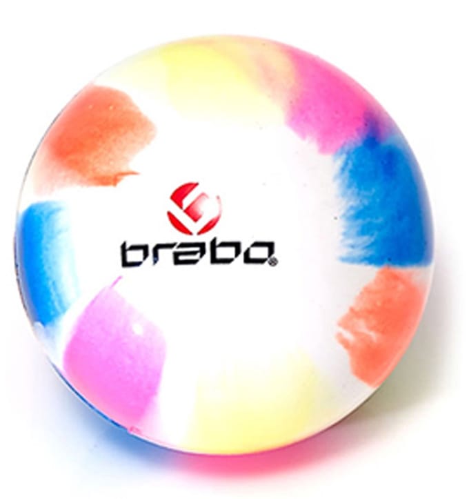Brabo SM Ball - Veldhockeybal - Wit/ Roze/ Geel