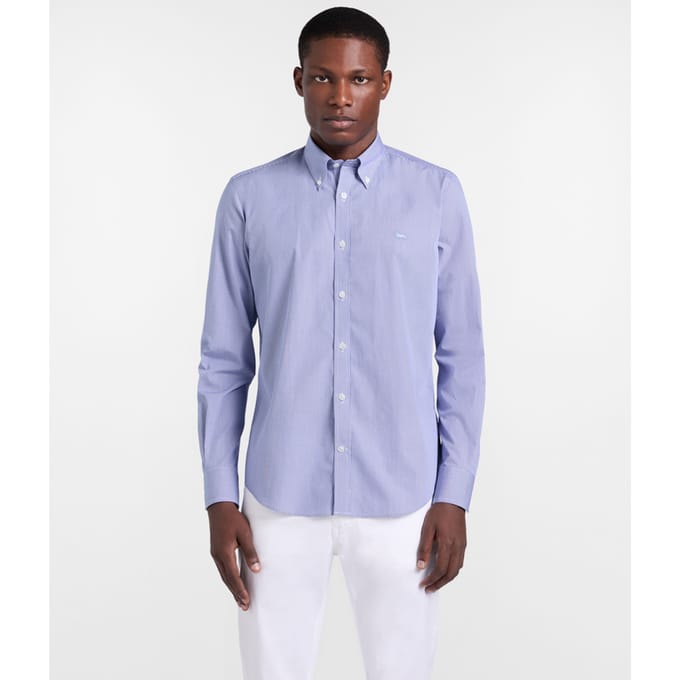 regular fit man blauwe lucht