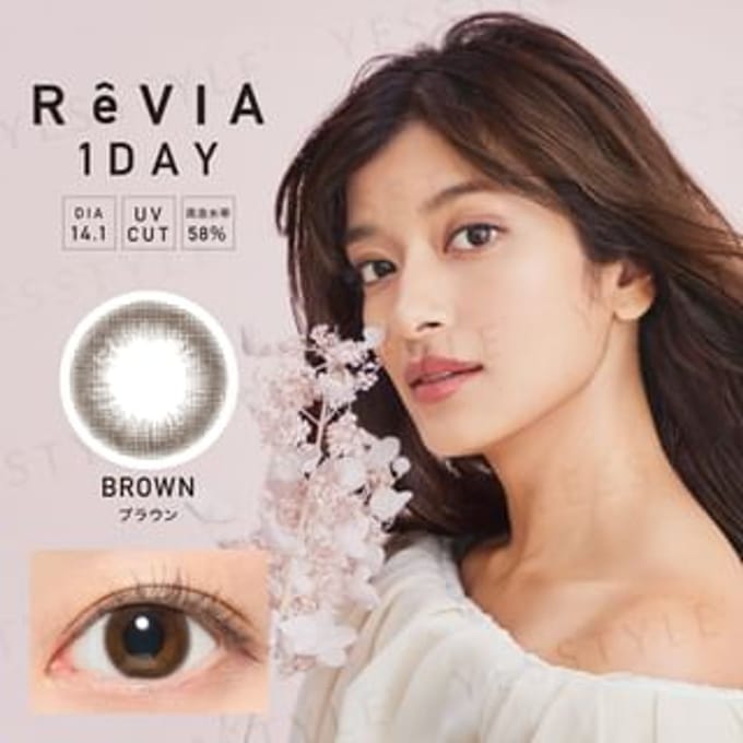 Candy Magic - ReVIA 1 Day Color Lens Brown 10 pcs P-1.50 (10 pcs)
