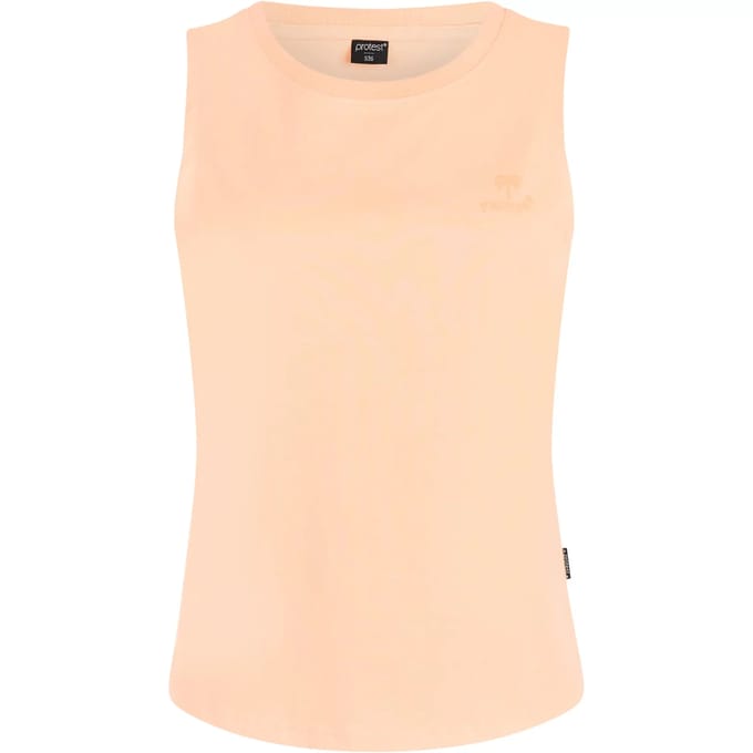 Protest PRTReturn - Singlet Dames - Mouwloos - Ronde hals - Loose fit - Crème