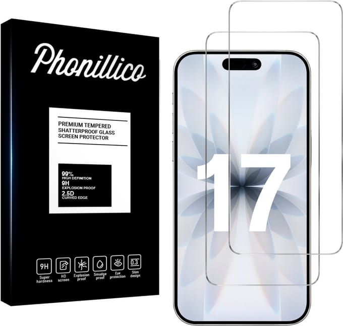Screenprotector geschikt voor iPhone 17 - 2 stuks Beschermglas van glas Transparante glazen schermbeschermfolie