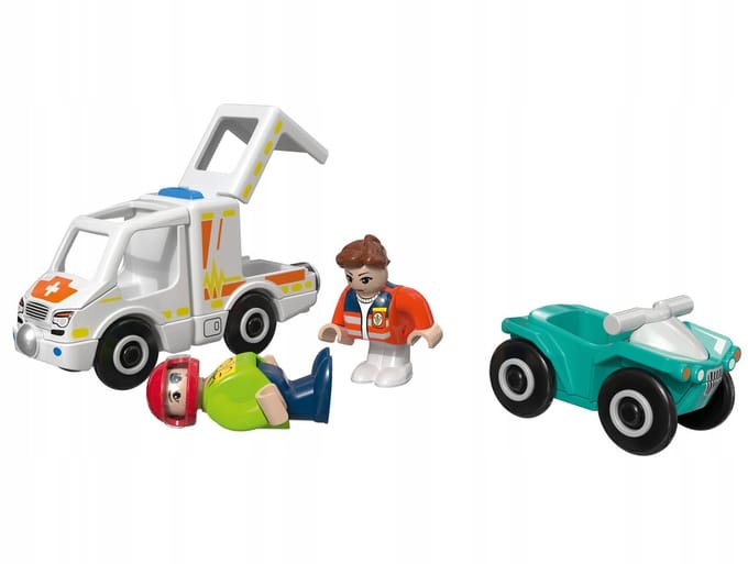 Playtive Reddingvoertuigen Ambulance Set met Licht & Geluid