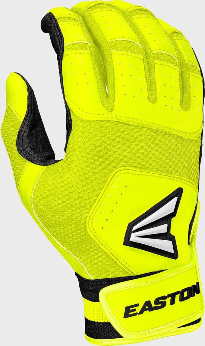 Easton Walk Off NX Honkbal Slaghandschoentjes Zwart/Neon L
