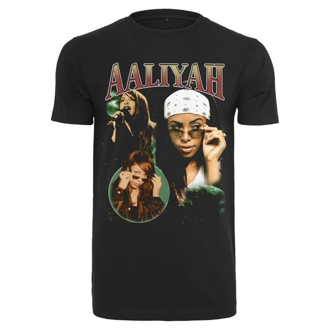 Mister Tee - Aaliyah Retro Heren T-shirt - XXL - Zwart
