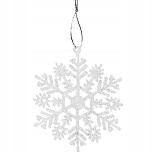 Ruhhy Set van 12 Glitter Sneeuwvlokken - Perfecte Kerstboom Decoratie