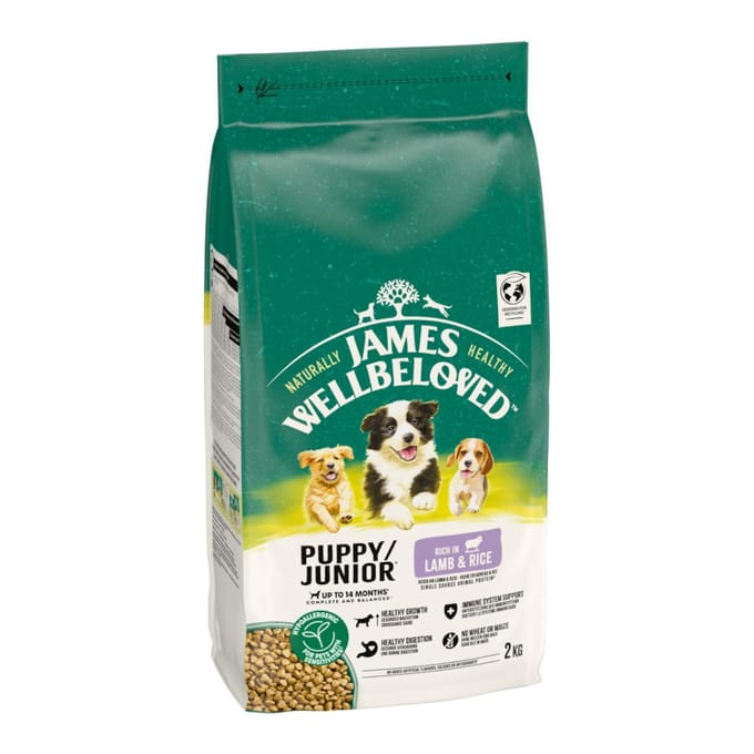 James Wellbeloved Junior - Lam & Rijst Hondenvoer - 2 kg