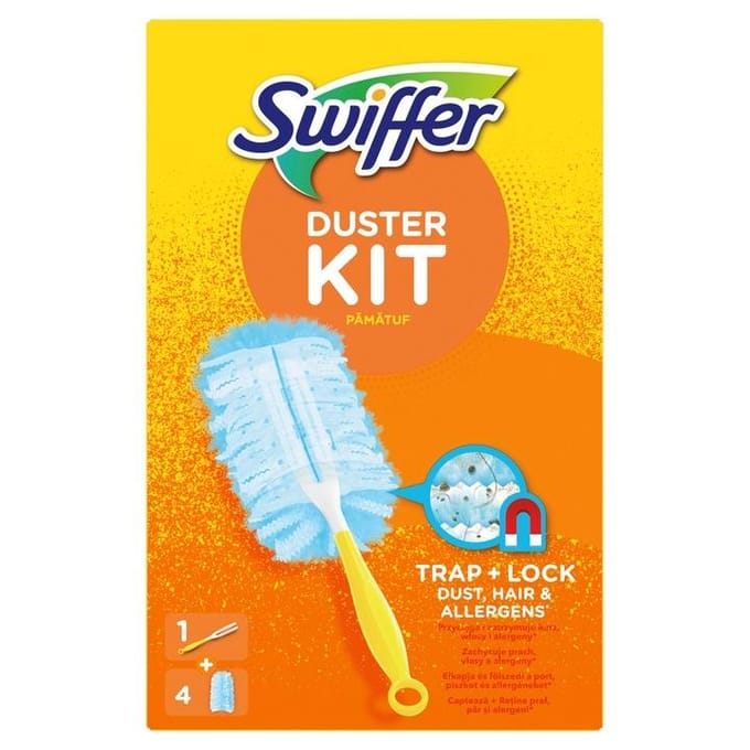 Swiffer Duster Plumeau set - 1 Handvat + 4 Navullingen