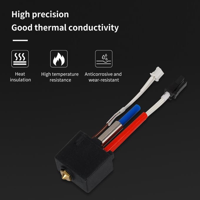 Kobra 2 Hotend 24V 60W voor 3D-printervervanging Compatibel met Anycubic Kobra 2Kobra2 veelkleurig