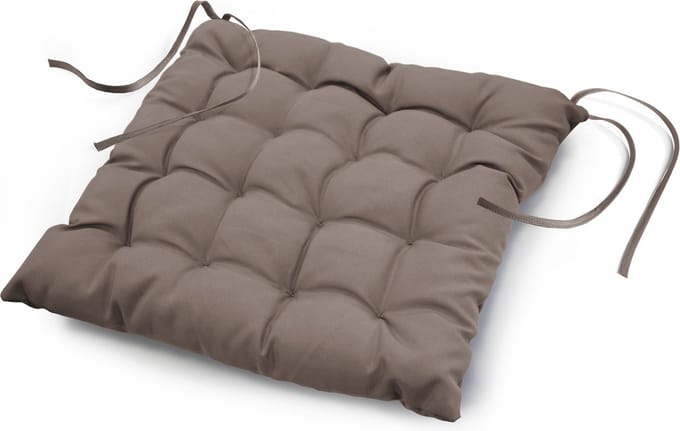 Stoelkussen-zitkussen Essentiel taupe 40x40x7cm