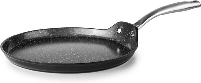 Crepière Pan - Pannenkoekenpan - Lekkere Pannenkoeken Bakken - Non-stick Coating - 25 cm Diameter