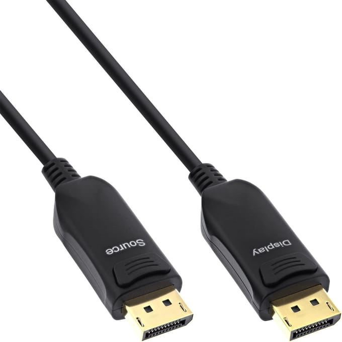 DisplayPort Active Optical Cable (AOC) | DP2.1a (10K 60Hz) | UHBR13.5 (54Gbit/s | 40 meter