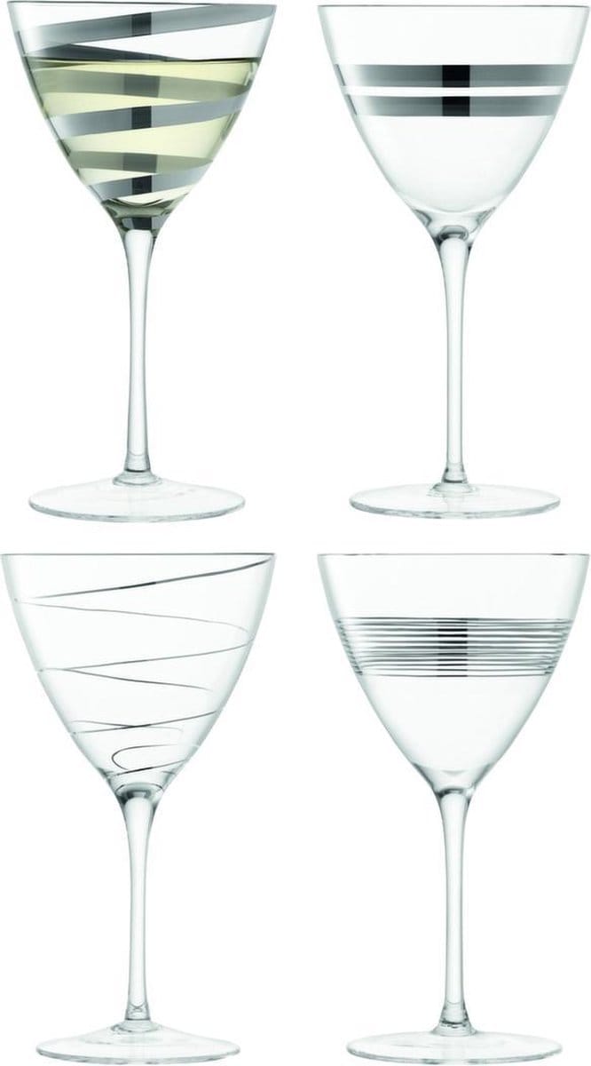 LSA Gatsby Wijnglazen - Set van 4 Stuks - 330 ml - Transparant