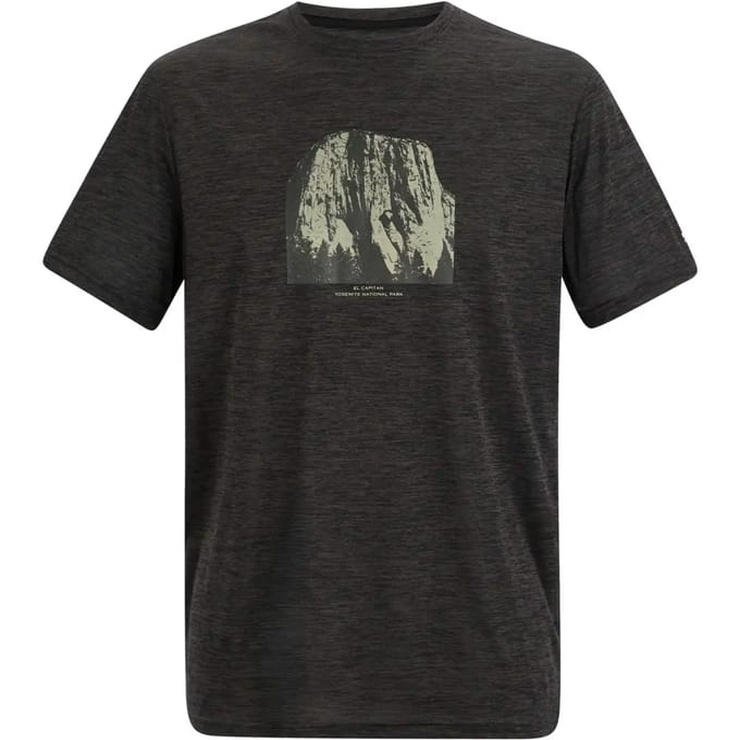 Heren Fingal T-shirt met korte mouwen en gemêleerde print