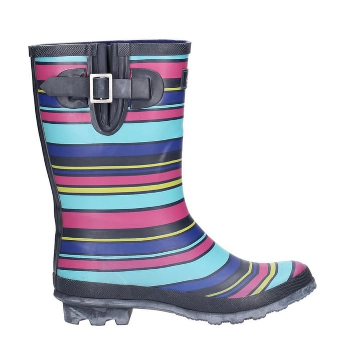 Cotswold Vrouwen/dames Paxford Elasticated Mid Calf Wellington Boot (Veelkleurig/Stripe)