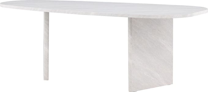 Grönvik eetkamertafel ovaal 100x220 cm wit.
