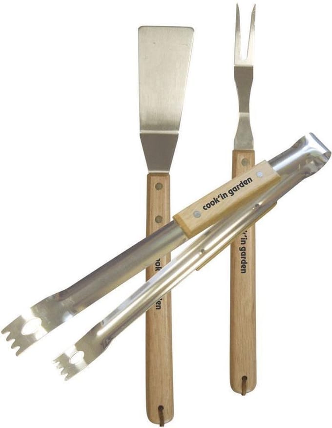 Cook'in Garden Essentiel S3 Accessoires HV Hout Spatel-Tang-Vork