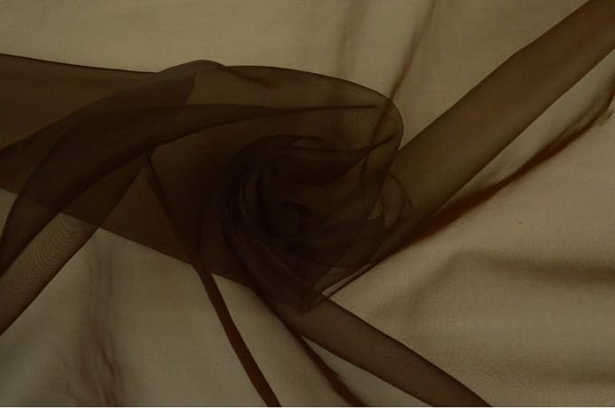Organza stof - Bruin - 1 meter - Per meter - 150cm breed