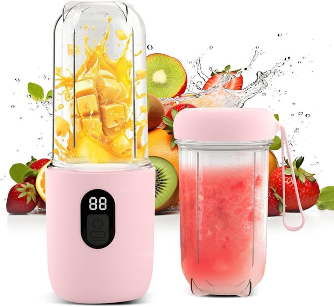 SCH® Mini blender - Blender - Roze - ‎29cm x 9cm x 9cm